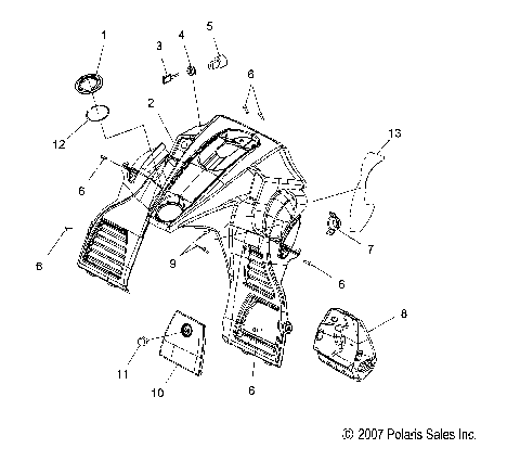 BODY, CONSOLE ASM. - S08PB8ES/EE (49SNOWCONSOLE08800IQ)