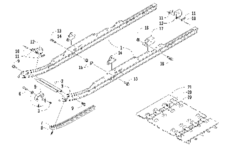 SLIDE RAIL AND TRACK ASSEMBLY [87757]
