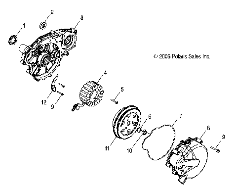 ENGINE, STATOR and FLYWHEEL - R10TH76/TY76 ALL OPTIONS (4999202259920225E04)