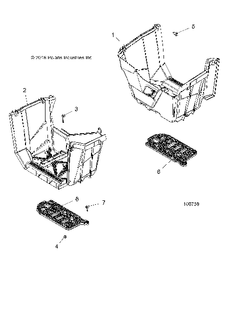 BODY, FOOTWELLS - A17SXA85A1/A7/SXE85AB/AM/AS/A9 (100759)