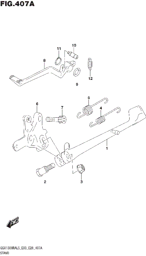 STAND (GSX1300RAL5 E03)