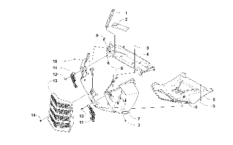 FRONT FACIA AND CENTER SKID PLATE ASSEMBLY [102599]