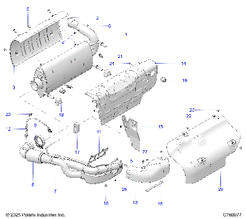 ENGINE, EXHAUST SYSTEM - Z26NEY99A4/B4/A6/B6 (C760077)