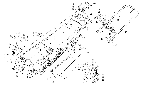TUNNEL, REAR BUMPER, AND SNOWFLAP ASSEMBLY [95206]