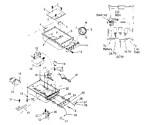 ELECTRICAL BOX SL 650 STD B954358 (4932923292B010)