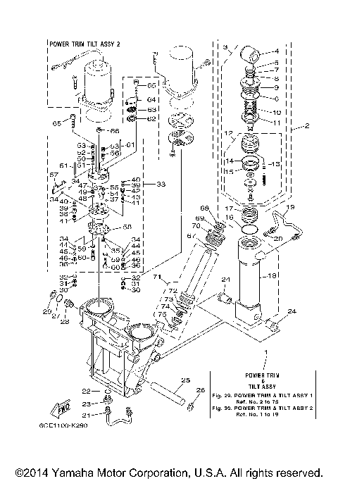 POWER TRIM TILT ASSY 1