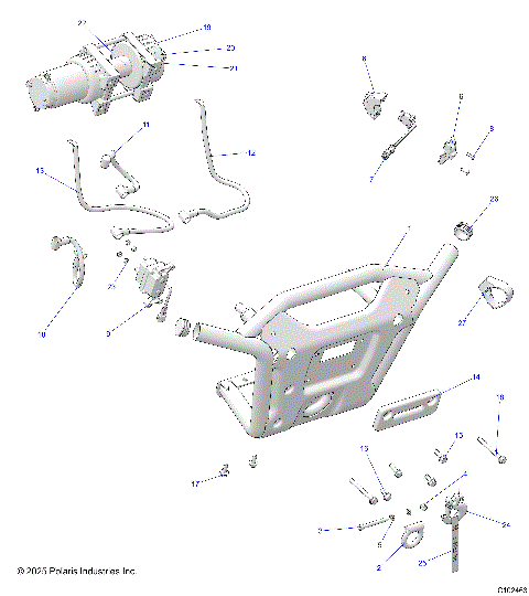 BODY, FRONT BUMPER WINCH and MOUNTING - A26SXM95AR (C102463)