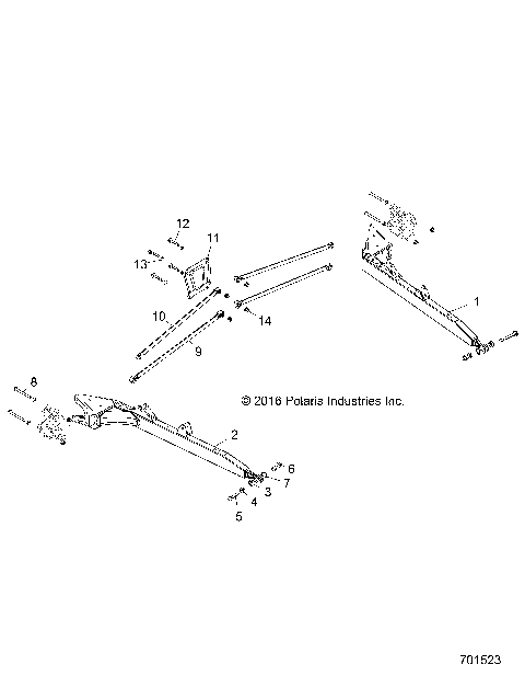 SUSPENSION, REAR CONTROL ARMS - Z18VDE99NK (701523)
