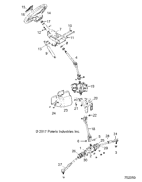 STEERING, POWER STEERING ASM. - Z18VBE87BK/BU/LK/BR (702059)
