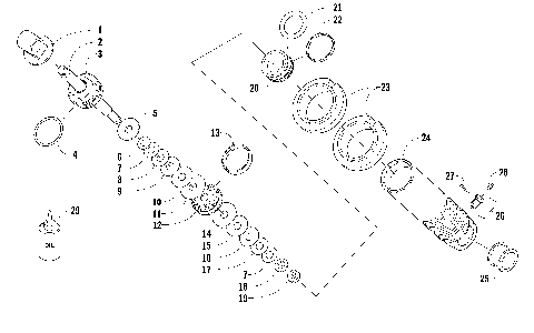 REAR SUSPENSION FRONT ARM SHOCK ABSORBER [90068]