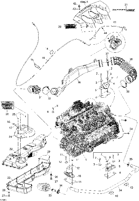 01- Engine And Air Intake Silencer