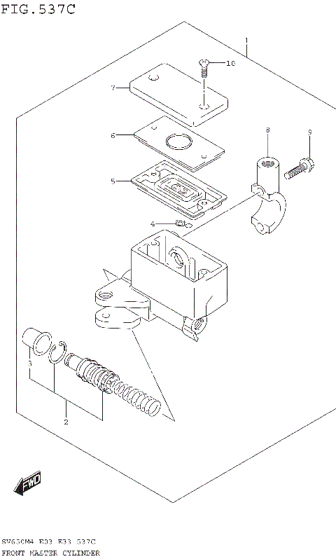 FRONT MASTER CYLINDER (SV650AM4 E28)
