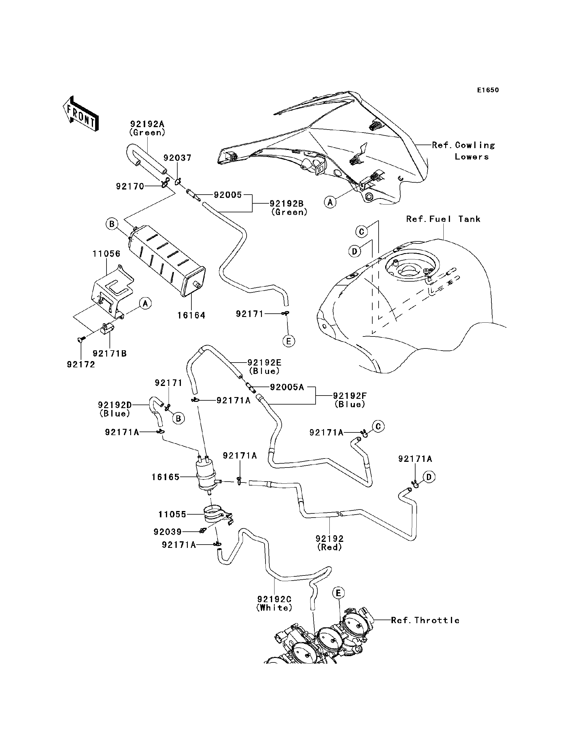 2011 Kawasaki Motorcycles Parts-Finder Diagrams | Cities