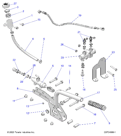 BRAKES, SECONDARY BRAKE - Z25NEE99C4/G4 (C0704698-1)
