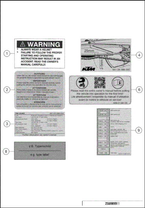 TECHNIC INFORMATION STICKER