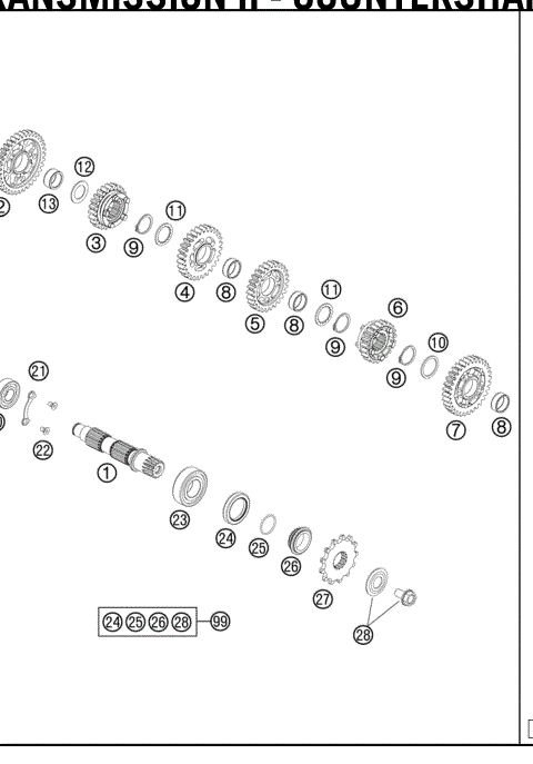 TRANSMISSION II - COUNTERSHAFT 