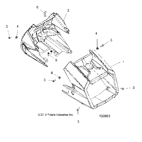BODY, HEADLIGHT POD - A19SYS95CH (100882)