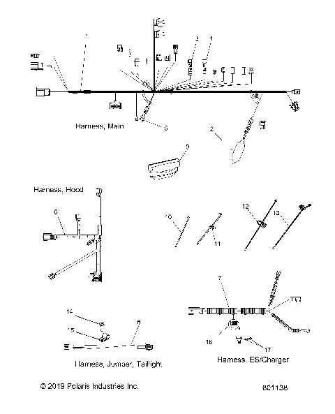 ELECTRICAL, WIRING HARNESSES - S21CED5BSL/BSU/BEL (601138)