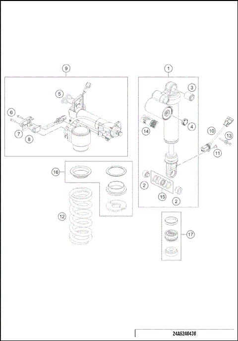 SHOCK ABSORBER DISASSEMBLED
