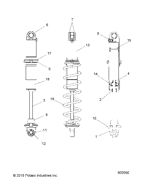 SUSPENSION, SHOCK, IFS - S19EHM8PS (600990)