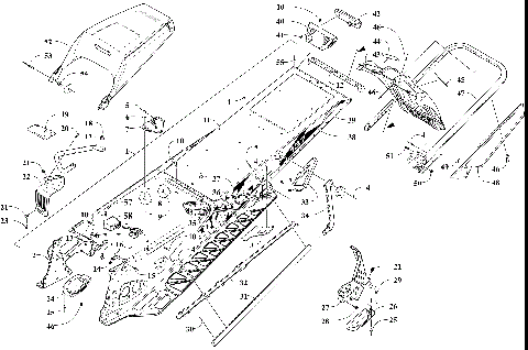 TUNNEL, REAR BUMPER, AND SNOWFLAP ASSEMBLY [106517]