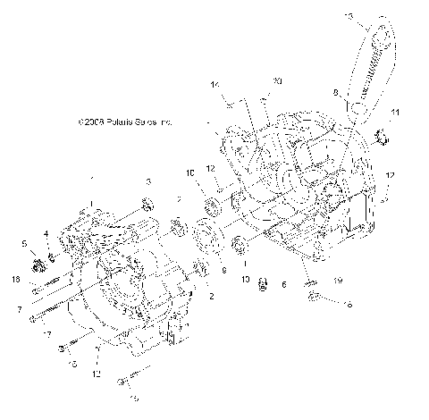 ENGINE, CRANKCASE - A14DN5EAH/EAR (49ATVCRANKCASE09SPXP550)