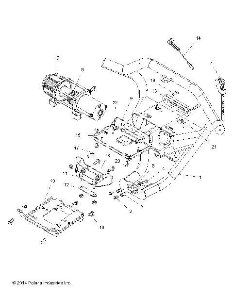 ACCESSORY, FRONT BUMPER, W/WINCH - Z15VDE99AL (49RGRBUMPER151K2)