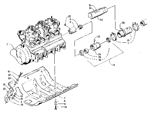 ENGINE AND RELATED ASSEMBLY [73077]