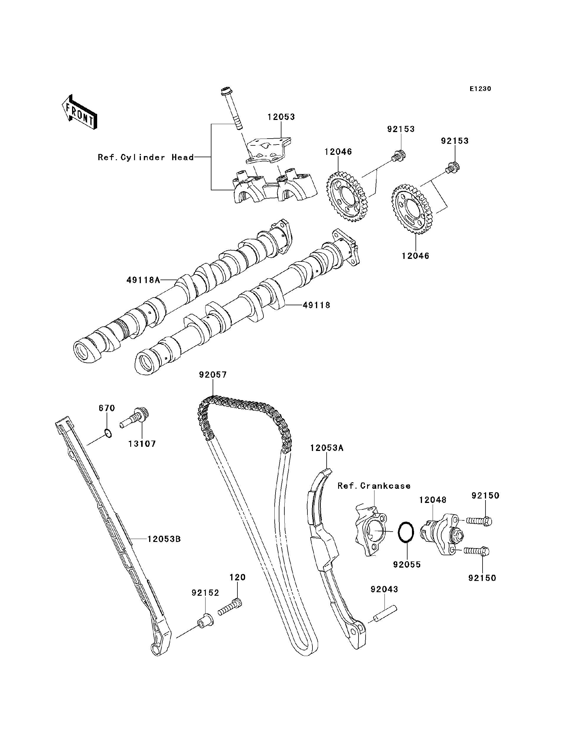 2011 Kawasaki NINJA ZX-10R ABS Camshaft(s)/Tensioner