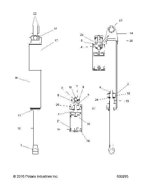 SUSPENSION, SHOCK, REAR TRACK - S21EEC8RS ALL OPTIONS (600295)