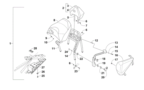 PASSENGER SEAT AND RELATED PARTS