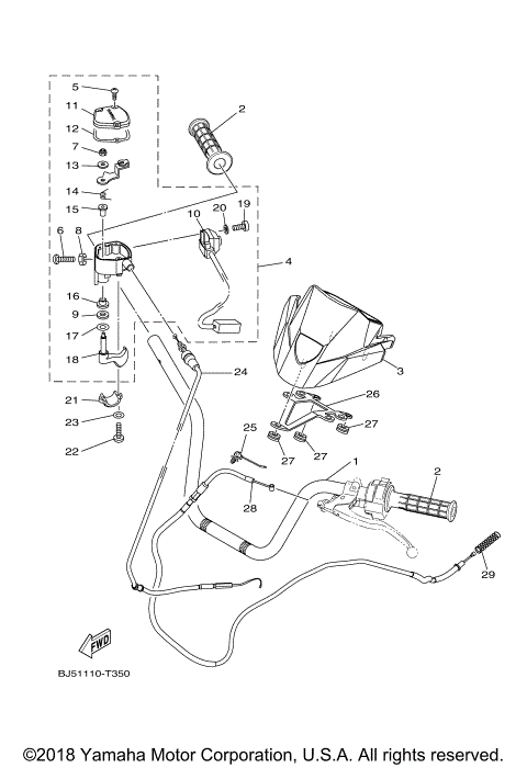 STEERING HANDLE CABLE
