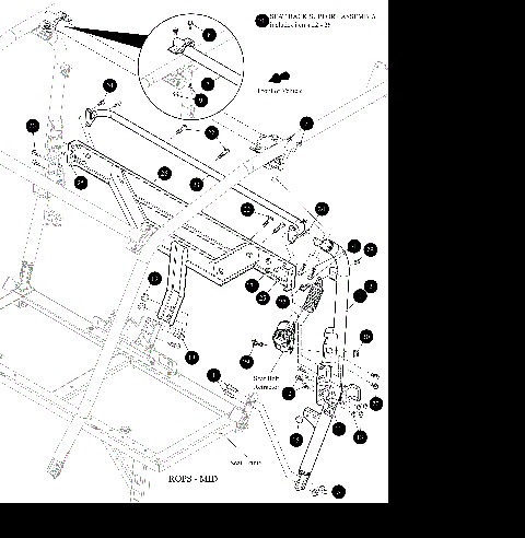 ROPS - SIDE VERTICAL BAR [302467]