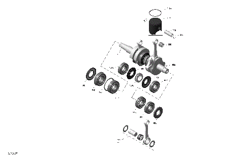 01- ROTAX - Crankshaft and Pistons