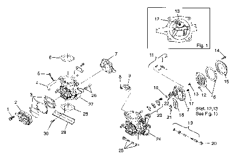 CARBURETOR HURRICANE B974473 and Intl. HURRICANE I974473 (4941044104C003)
