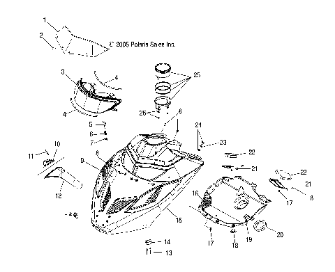 HOOD ASSEMBLY - S07MX4CS/CE (4997179717A08)