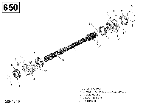 08- Drive Shaft - 650 EFI