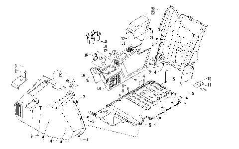 CONSOLE AND FLOOR PANEL ASSEMBLY [97735]