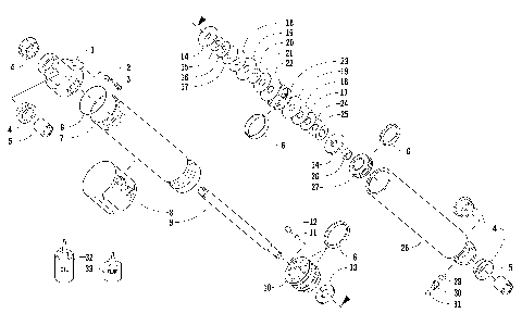 REAR SUSPENSION REAR ARM SHOCK ABSORBER [95251]