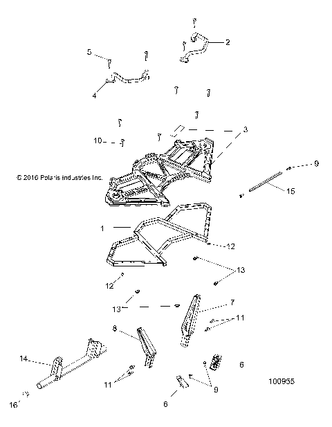 BODY, REAR RACK - A18SVS95FR [100955]