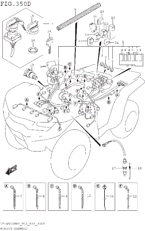 WIRING HARNESS (LT-A500XPM2 P03)