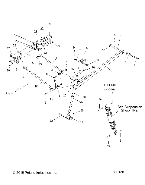 SUSPENSION, FRONT - S19SJA5BSL/BEL (600126)