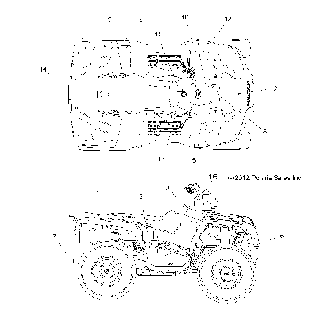 BODY, DECALS - A14MH46AA/AH/MS46AA (49ATVDECAL13SP400)