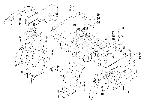 REAR BODY PANEL AND CARGO BOX ASSEMBLY [85988]