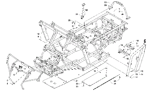 FRAME AND RELATED PARTS (SN# 302246 AND BELOW) [301251]