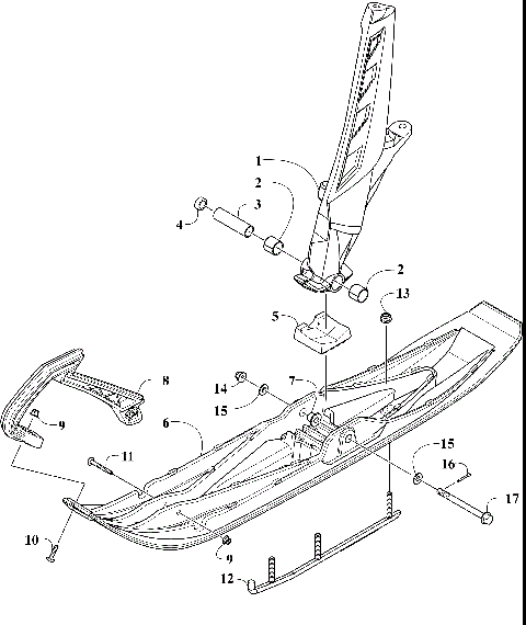 SKI AND SPINDLE ASSEMBLY [107890]