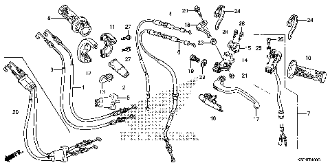 HANDLE LEVER@SWITCH@CABLE