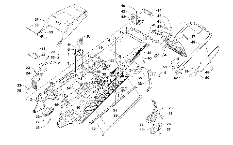 TUNNEL, REAR BUMPER, AND SNOWFLAP ASSEMBLY [106526]