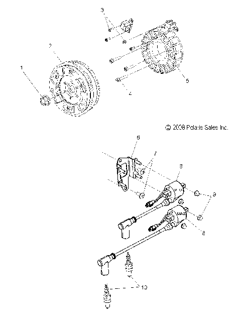 ELECTRICAL, IGNITION SYSTEM - S09PK6KS/KE/PM6KS/KE (49SNOWMAGNETO09600RMK)