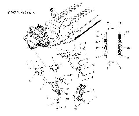 SUSPENSION, FRONT - S07PP6HS/HSA/HSB/PD6HS/HE (49SNOWSUSPFRTCLEAN)